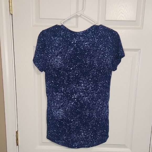 Adidas Blue Sequin Fitted Short Sleeve Tee - Picture 4 of 4